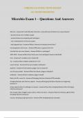 Microbio Exam 1 – Questions And Answers