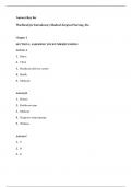 Workbook for Introductory Medical-Surgical Nursing (Edition 11) Answer Key