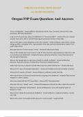 Oregon FSP Exam Questions And Answers