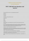 PSYC 100 Fall Exam Questions And Answers