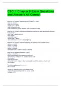 CSCI 1 Chapter 9 Exam Questions and Answers All Correct 