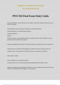 PSYC342 Final Exam Study Guide.