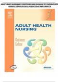 ADULT HEALTH NURSING BY CHRISTENSEN AND COCKROW 5TH EDITION/LATEST UPDATE/COMPLETE GUIDE 2025/ALL CHAPTERS COMPLETE