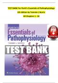 TEST BANK For Porth's Essentials of Pathophysiology  5th Edition by Tommie L Norris  All Chapters 1 - 52