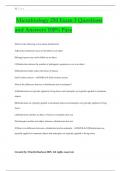 Microbiology 250 Exam 3 Questions and Answers 100% Pass