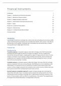 Summary of Financial Instruments + Formula sheet