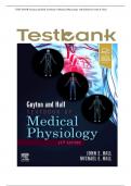 Guyton and Hall Textbook of Medical Physiology 14th Edition Test Bank by John E. Hall