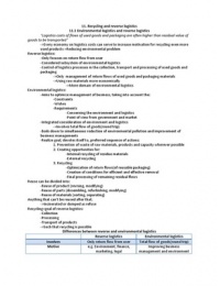 Logistics: principles and practice CH. 11