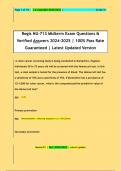 Regis NU-713 Midterm Exam Questions &  Verified Answers 2024-2025 | 100% Pass Rate  Guaranteed | Latest Updated Version