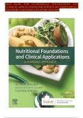 Nutritional Foundations and Clinical Applications: A Nursing Approach 8th Edition By Grodner - Test Bank, All 20 Chapters Covered, Verified Latest Edition