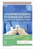 Test Bank for Understanding Pharmacology Essentials for Medication Safety, 3rd Edition by M. Linda Workman & LaCharity, All Chapters Covered