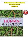 Test Bank for Principles of Human Physiology 6th Edition by Stanfield  Chapters 1 - 24