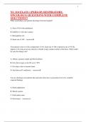 NU 310 EXAM 1 (PERI-OP, RESPIRATORY, ONCOLOGY) QUESTIONS WITH COMPLETE SOLUTIONS!!