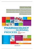 Pharmacology and the Nursing Process, 9th Edition by Linda Lane Lilley TEST BANK