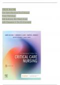 TEST BANK For Introduction to Critical Care Nursing 8th Edition by Mary Lou Sole; Deborah Goldenberg Klein | Verified Chapter's 1 - 21 | Complete