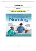 Test Bank for Fundamentals of Nursing: The Art and Science of Person-Centered Care 10th Edition by Taylor, Lynn, and, Bartlett. Complete Guide. All Chapters. 100% Verified.978-1975168155.2024/2025