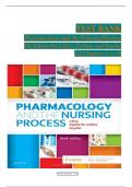 Pharmacology and the Nursing Process, 9th Edition by Linda Lane Lilley TEST BANK