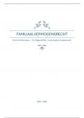 Samenvatting -  Familiaalvermogensrecht (24-25)