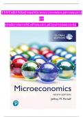 TEST BANK For Microeconomics Global Edition 9th Edition by Jeffrey M. Perloff, Verified Chapters 1 - 20, Complete Newest Version