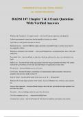 BADM 107 Chapter 1 & 2 Exam Questions With Verified Answers