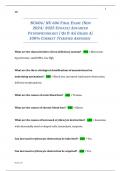  NU606/ NU 606 FINAL EXAM: (NEW 2024/ 2025 UPDATE) ADVANCED PATHOPHYSIOLOGY | QS & AS| GRADE A| 100% CORRECT (VERIFIED ANSWERS) 