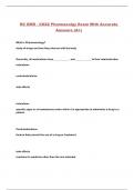 RC EMR - CH22 Pharmacolgy Exam With Accurate Answers (A+)