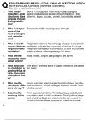 FISDAP AIRWAY EXAM 2024 ACTUAL EXAM 300 QUESTIONS AND CORRECT DETAILED ANSWERS (VERIFIED ANSWERS) Study online at https://quizlet.com/_fxr5nt 1. From the atmosphere, what  structures does  air pass through  during ventilation? Starts in atmosphere, the