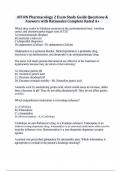 ATI RN Pharmacology 2 Exam Study Guide Questions & Answers with Rationales Complete Rated A+