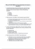 Pharm NCLEX Midterm Exam Questions & Answers Graded A