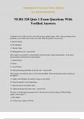 NURS 320 Quiz 1 Exam Questions With Verified Answers