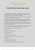 OAE 025 Social Studies Study Guide.