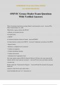 OMVIC Greasy Dealer Exam Questions With Verified Answers