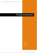 Projectvoorstel (vooronderzoek) Toegepaste Psychologie afstudeerfase