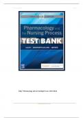 Test Bank for Pharmacology and the Nursing Process, 10th Edition by Lilley, Rainforth and Snyder,,,Alpha