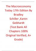 The Macroeconomy Today 17th Edition By Bradley Schiller ,Karen Gebhardt (Test Bank)