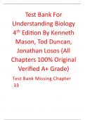 Understanding Biology 4th Edition By Kenneth Mason, Tod Duncan, Jonathan Losos (Test Bank)