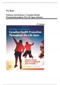 Test Bank - Edelman and Kudzma's Canadian Health Promotion Throughout the Life Span, 1st Edition (Dames 2021) Complete Guide A+