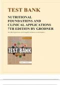 Test Bank For Nutritional Foundations and Clinical Applications A Nursing Approach 7th Edition By Michele Grodner; Sylvia Escott-Stump; Suzanne Dorner 9780323544900 Chapter 1-20 Complete Guide .