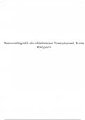 Samenvatting H4 Labour Markets and Unemployment, Burda & Wyplosz.