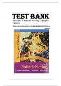 Test Bank For Principles Of Pediatric Nursing 7th Edition By Jane W Ball, Ruth C Bindler, Kay Cowen Chapter 1-31 | Complete Guide A+