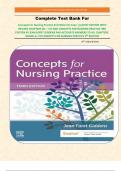 Complete Test Bank For Concepts For Nursing Practice 3rd Edition Rn Faan ||LATEST EDITION WITH REVISED CHAPTERS (01 – 57) AND CONCEPTS FOR NURSING PRACTICE 3RD EDITION BY JEAN FORET GIDDENS PHD ACCURATE ANSWERS TO ALL CHAPTERS. GRADE A+ TO CONCEPTS FOR NU