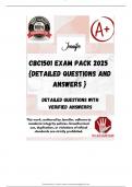 CBC1501 EXAM PACK 2025  {DETAILED QUESTIONS AND ANSWERS }