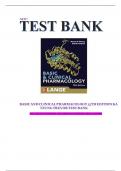 BASIC AND CLINICAL PHARMACOLOGY 15TH EDITION KATZUNG TREVOR TEST BANK INCLUSIVE OF CHAPTERS 1-66 COMPLETE WITH EXPLAINED ANSWERS | LATEST