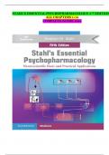 STAHL’S ESSENTIAL PSYCHOPHARMACOLOGY 5TH EDITION ALL CHAPTERS 1-14 COMPLETE GUIDE 2024