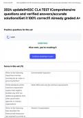 2024 update|MSSC CLA TEST |Comprehensive questions and verified answers/accurate solutions|Get it 100% correct!! Already graded A+