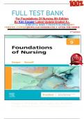 FULL TEST BANK For Foundations Of Nursing 9th Edition By Kim Cooper Latest Update Graded A+.