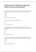 Delmars Unit 21 Resistive-Capacitive Series Circuits well answered 