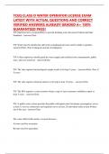 TCEQ CLASS D WATER OPERATOR LICENSE EXAM LATEST WITH ACTUAL QUESTIONS AND CORRECT VERIFIED ANSWERS ALREADY GRADED A+ 100% GUARANTEED PASS!