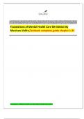 Foundations of Mental Health Care 6th Edition By Morrison-Valfre,Testbank complete guide chapter 1-33