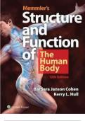 Test Bank Memmlers Structure and Function of the Human Body 14th Edition Cohen Complete Guide A+ GRADE  ISBN: 9781496380500